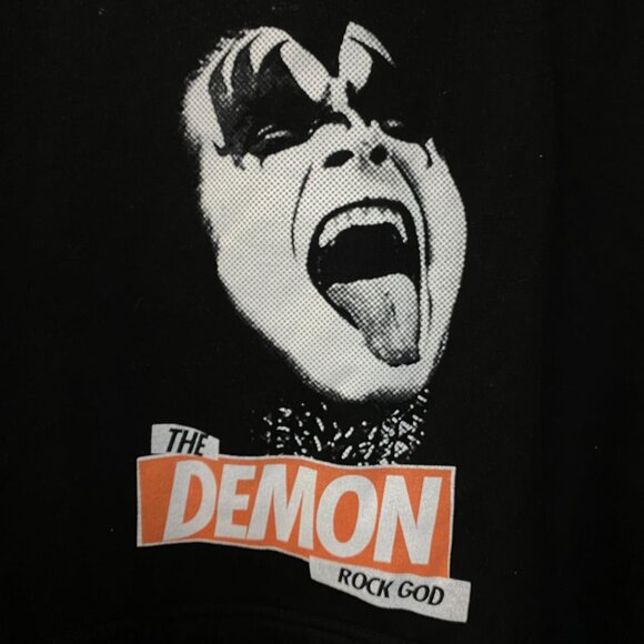 Kiss The Demon Rock God Rock Band Hoodie Small - Picture 2 of 4